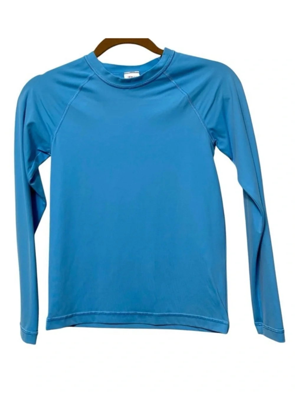 HANNA ANDERSSON Boy’s Long Sleeve Rash Guard Swim Top Light Blue 10